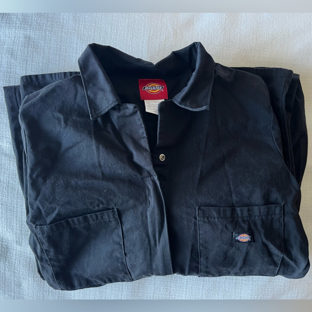 Dickies Black Long Sleeve Work Coveralls